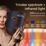 Máscara LED portátil de terapia de luz
